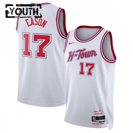 Barn Houston Rockets Tröja Tari Eason Nike 2025-26 City Edition Vit Swingman